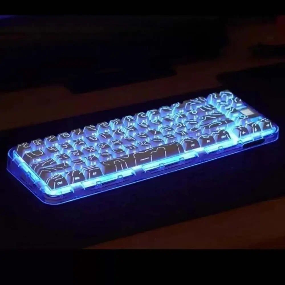 Contour 4.0 Side Engraved Keycap PBT Translucent 97 Key Gaming Mechanical Keyboa